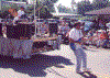 Scott and the T2O Float in 1999 Chapin Labor Day Parade